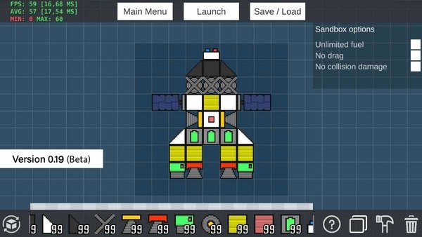 太空沙盒战机中文版v0.20 安卓版(1)